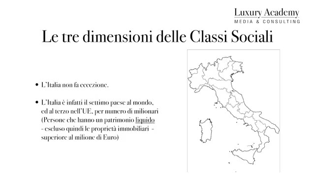 Italy is seventh in the world and third in the European Union for number of millionaires, calculated on liquid wealth.