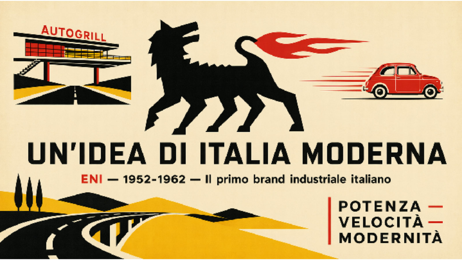 An idea of modern Italy: power, speed, modernity.