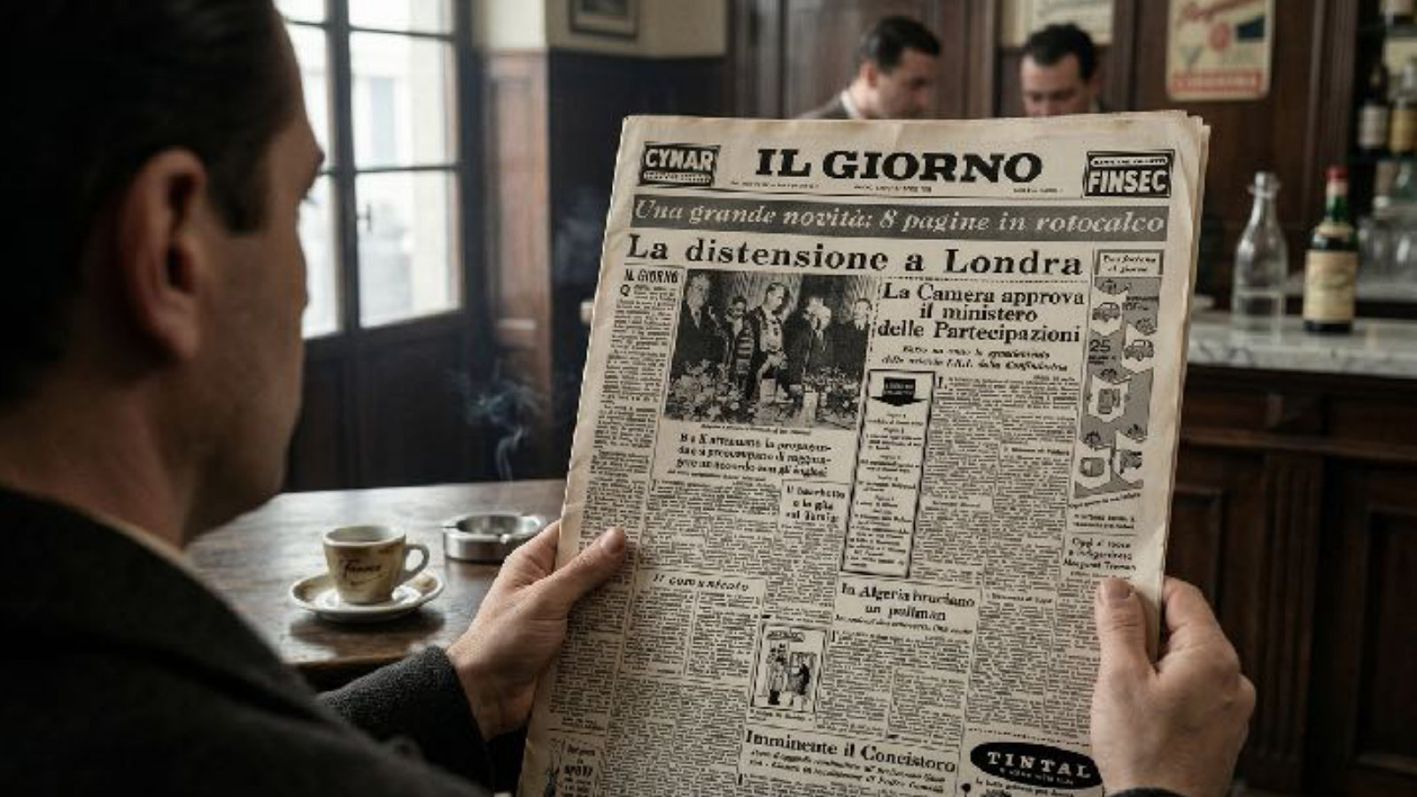 Il Giorno, the daily newspaper Mattei founded in 1956.