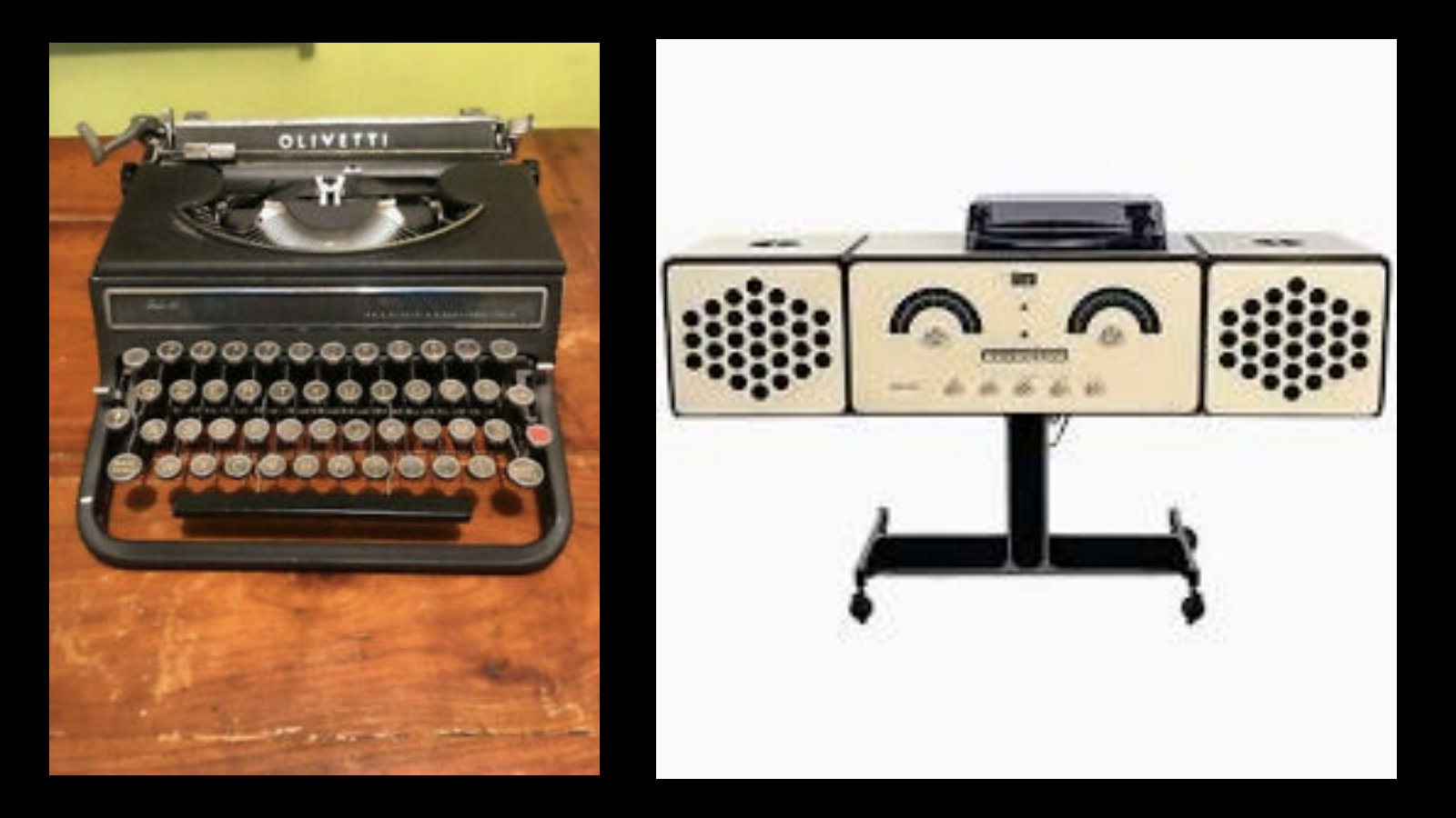 Olivetti and Brionvega: Italian design in industrial production.