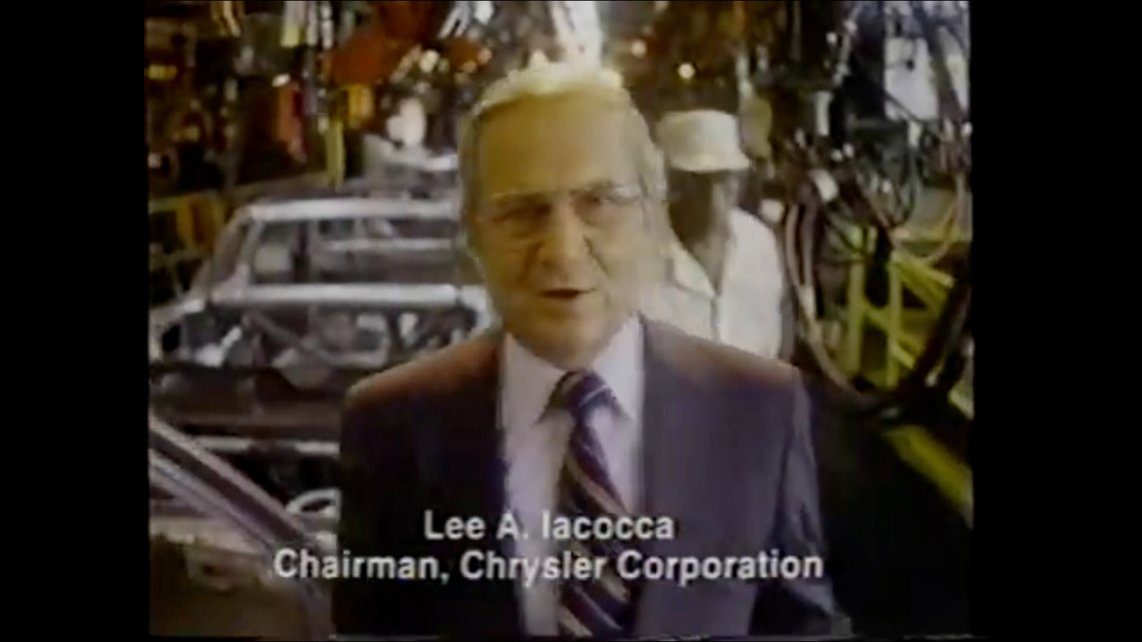 Lee Iacocca negli spot televisivi Chrysler, in prima persona.