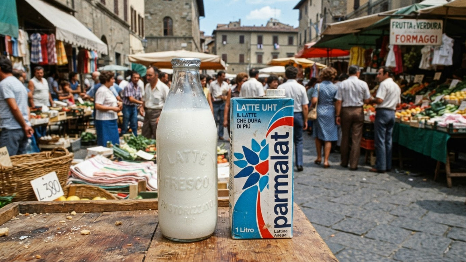 Il latte a lunga conservazione nella confezione Tetra Pak.
