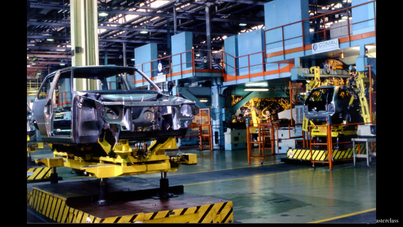 The robotised line: the most automated factory in Europe.