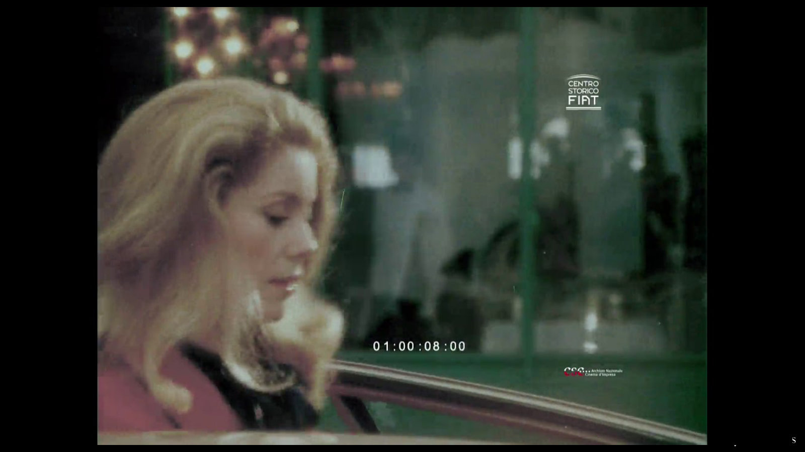 Catherine Deneuve in the Y10 advert.
